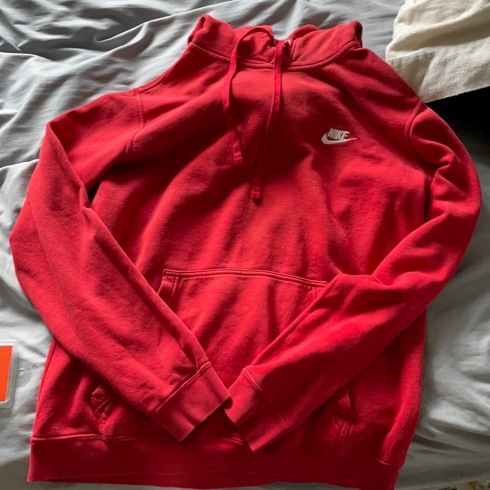 Red NIKE hoodie